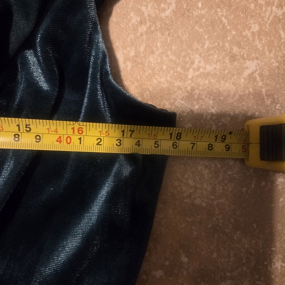 ALEXA B Nites Women's Forest Green Velvet Cocktail Formal Bridesmaid Dress. 12 - Picture 7 of 8